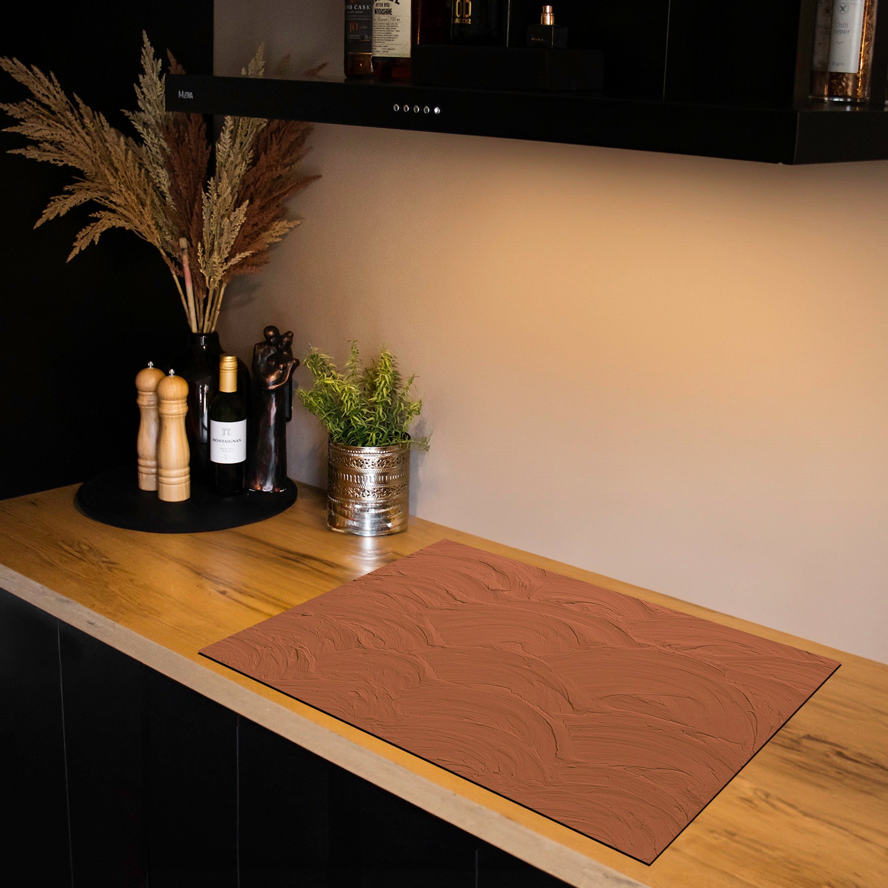 Herdabdeckplatte - Clay - Handgestrichenes Terracotta