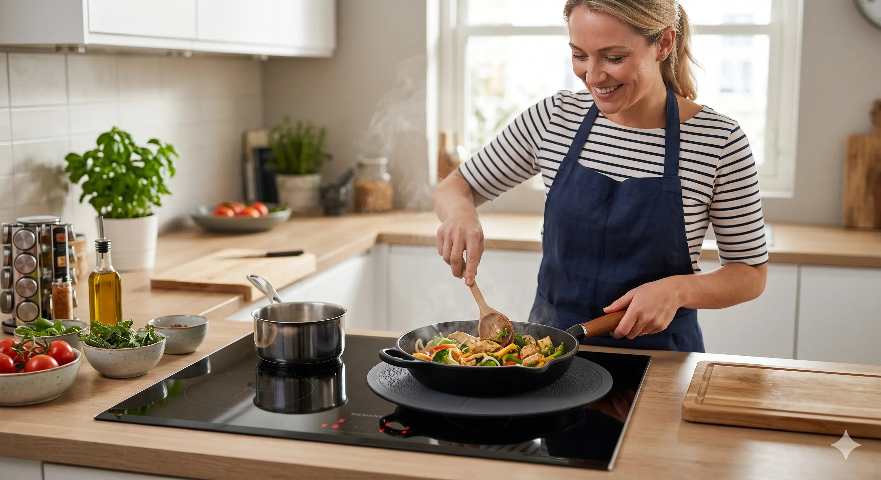 Inductieplaat beschermen tijdens het koken