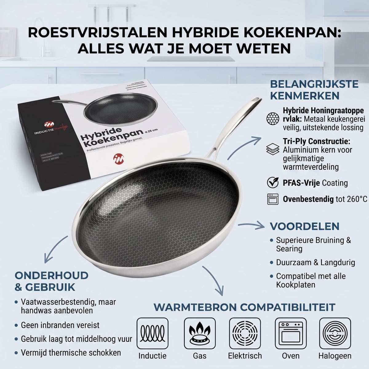 Roestvrij stalen koekenpan: alles wat je moet weten