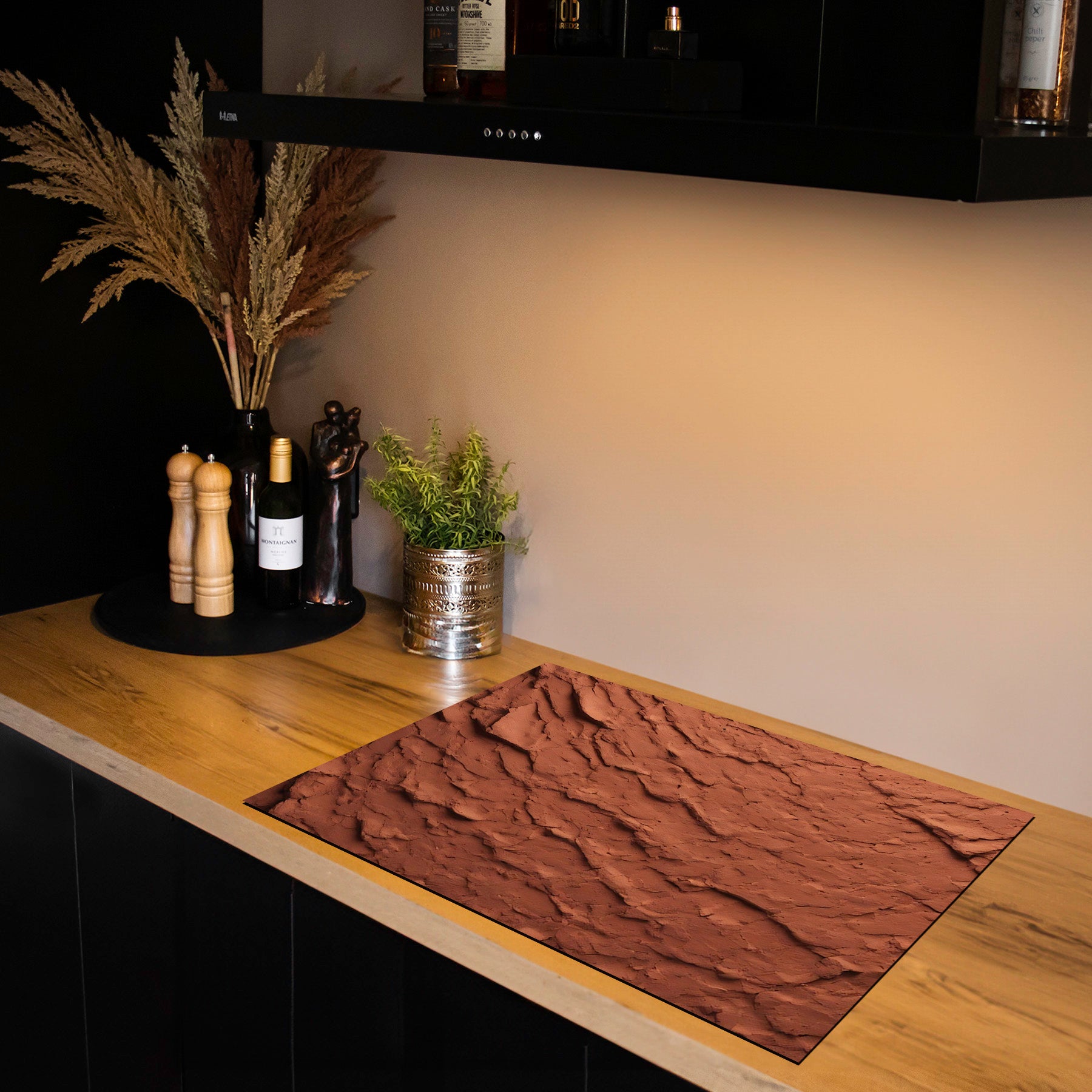 Herdabdeckplatte - Clay - Gebrochenes Terracotta