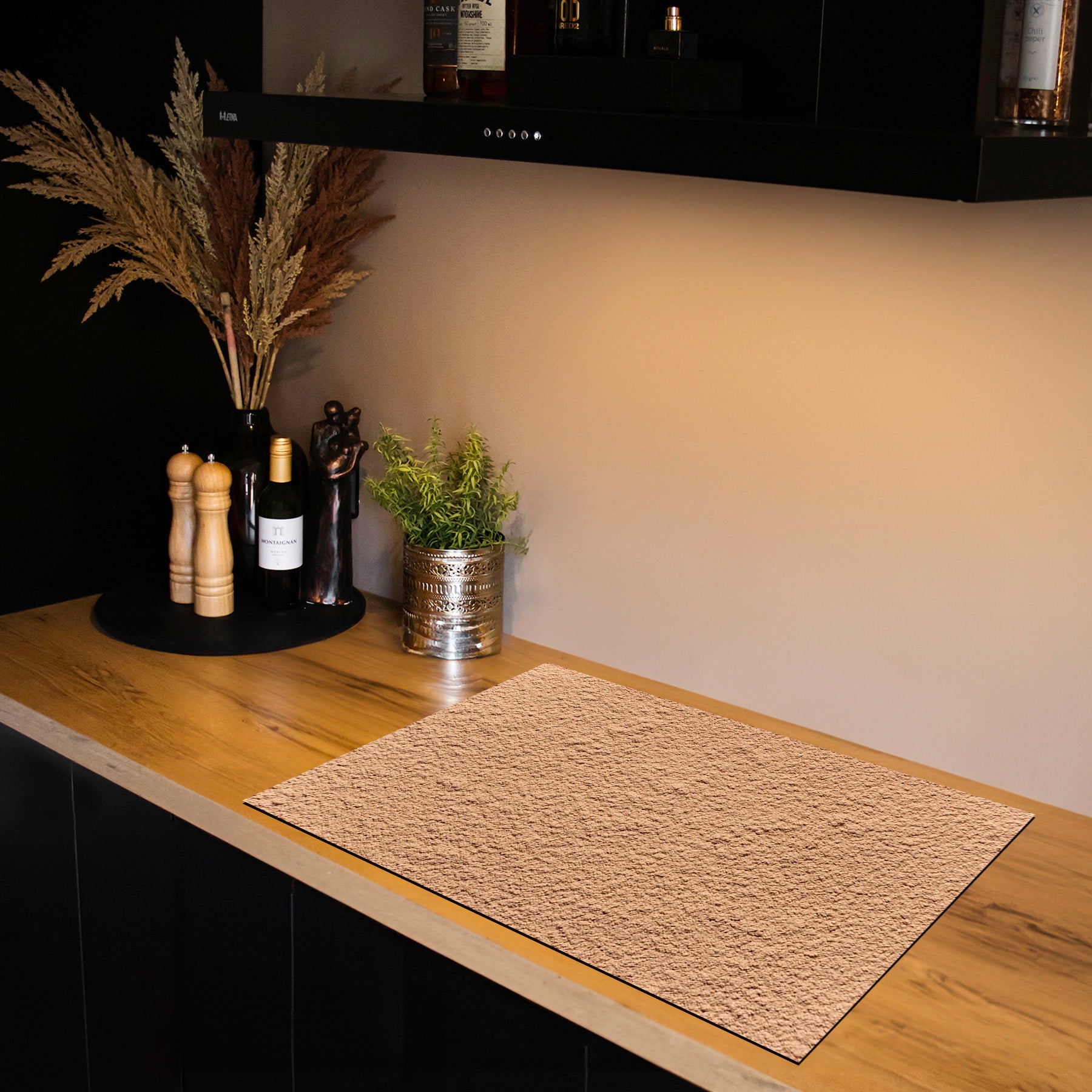 Herdabdeckplatte - Clay - Sandmatte Textur