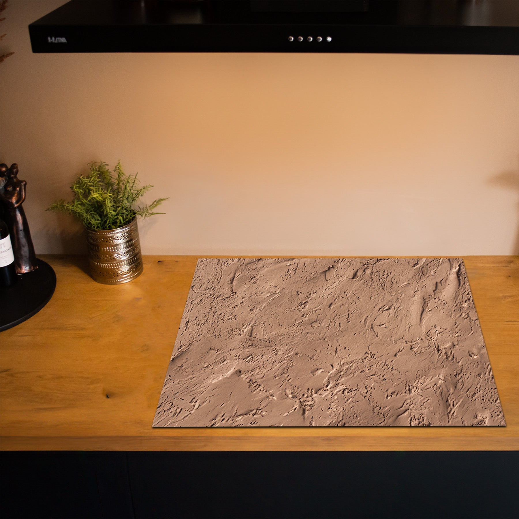Herdabdeckplatte - Clay - Getrocknete Lehmschicht